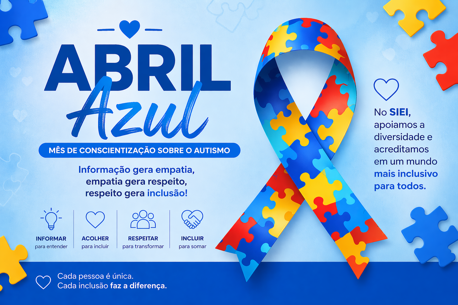 Abril Azul: mês de conscientização sobre o autismo